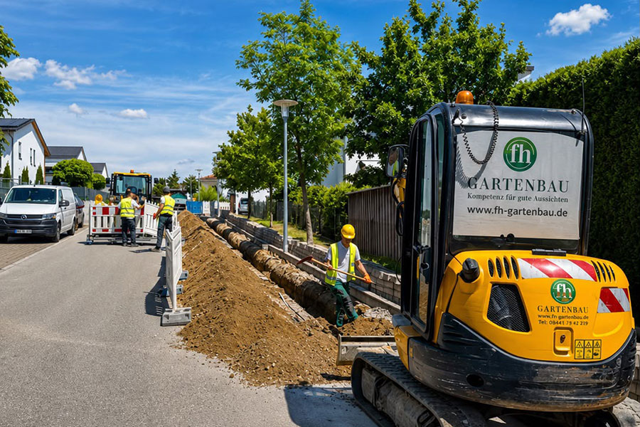 Kabeltiefbau und Glasfaserverlegung für Kommunen