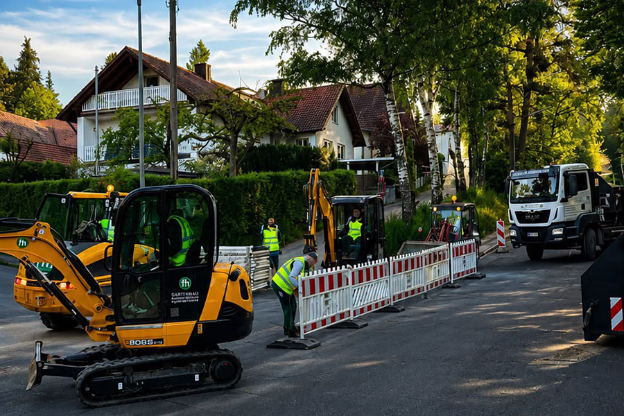 Tiefbau und Glasfaserausbau in Bayern