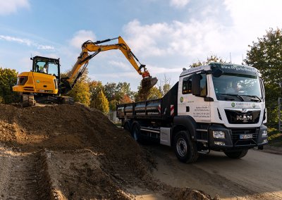 Baggerarbeiten mit FH Gartenbau